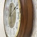 Rhythm (Japan) - 11 "Inch SIP(Sound In Place) Wall Clocks Wooden Wall Clock- 29.2x34.3x4.45Cm (Silent Movement, Silent Silky Brown Wooden Case)